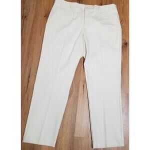 NWT's - CJ Banks Beige Stretch Trouser Relaxed Fit, High Rise Pockets Size 18W